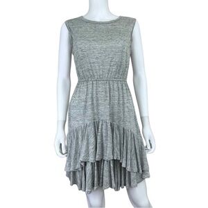 REBECCA TAYLOR Grey 100% Linen Dress Size S